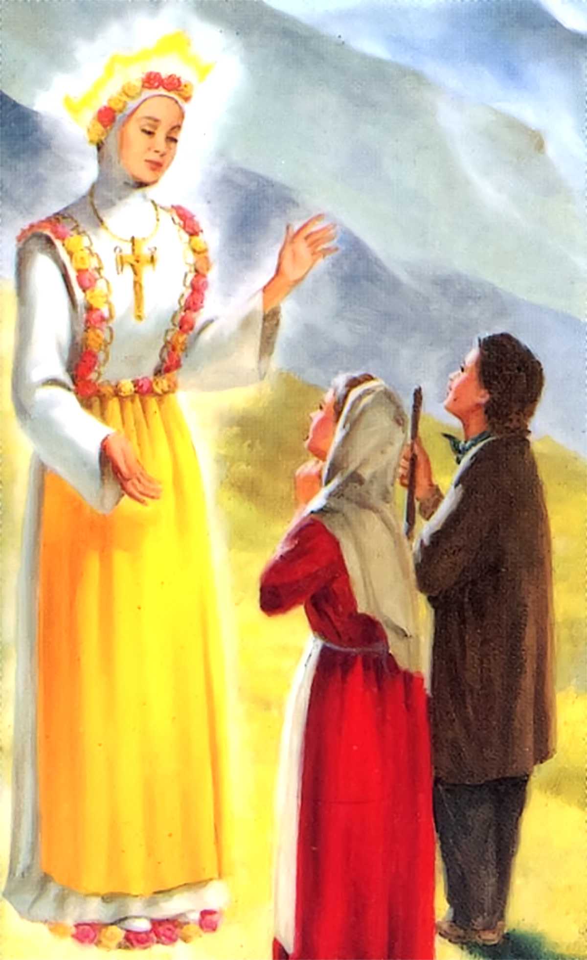 Our Lady of La Salette appears to the shepherds